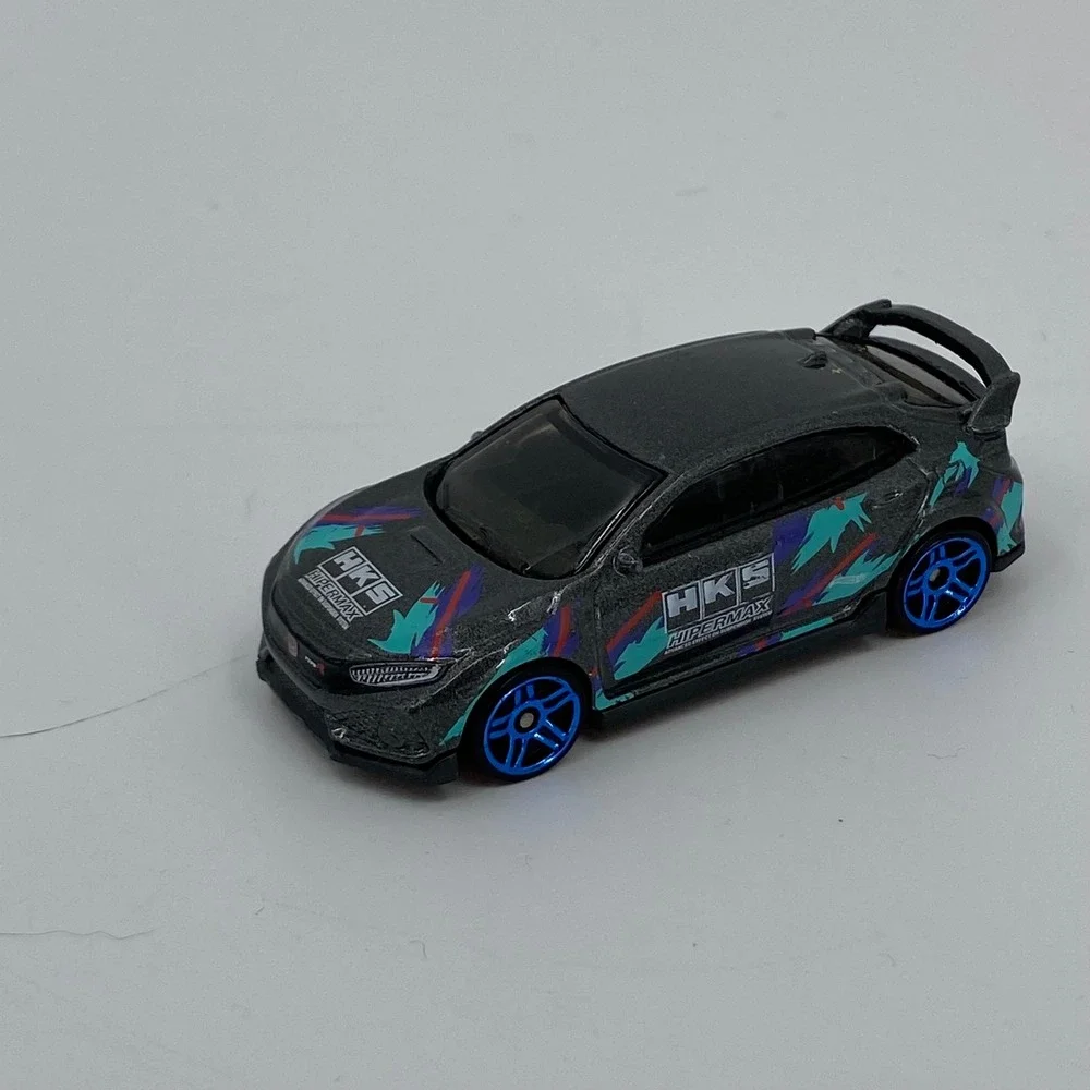 Hot Wheels 2018 Honda‎ Civic Type R HKS Hipermax Gray JDM Diecast FYB72